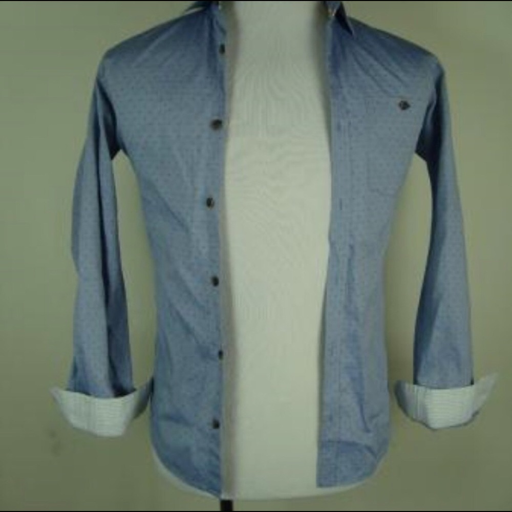 Ted Baker Blue Dot Print Shirt